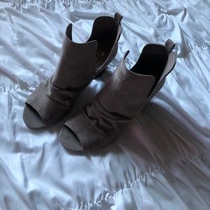 Taupe booties